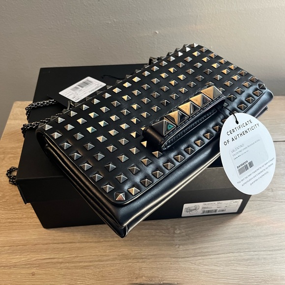 Valentino VaVa Voom Studded Shoulder/Crossbody Bag - Picture 3 of 11